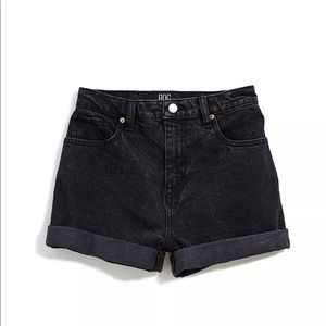 NWOT High Rise Black BDG Mom Jean Shorts